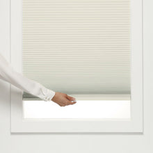 Load image into Gallery viewer, White Cordless Top Down Bottom Up Semi-Sheer Cellular Shade
