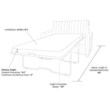 Load image into Gallery viewer, Corette Cotton  Rolled Arm Sofa Bed with Reversible Cushions 5372RR
