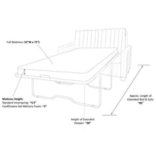 Load image into Gallery viewer, Corette Rolled Arms Sleeper Westpod Blue AS IS
