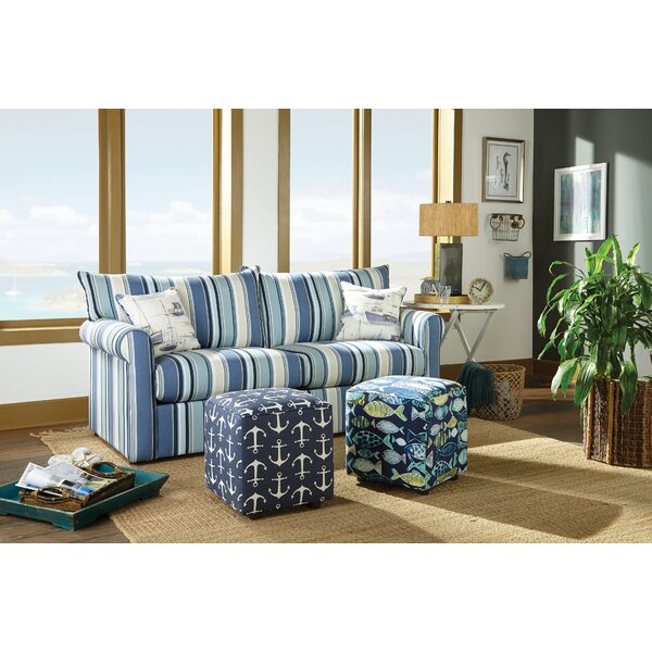 Corette Rolled Arms Sleeper Westpod Blue AS IS