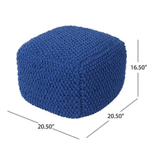 Load image into Gallery viewer, Corin 20.5&#39;&#39; Wide Square Pouf Ottoman
