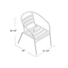 Load image into Gallery viewer, Corrales Stacking Patio Dining Chair (Set of 4) Black #1230HW

