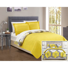Load image into Gallery viewer, Corsa Microfiber Reversible Modern &amp; Contemporary 3 Piece Quilt Set EC1003
