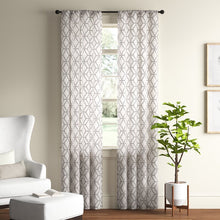 Load image into Gallery viewer, Corvally Geometric Blackout Thermal Rod Pocket Curtain Panels (Set of 4) 52&quot; x 95&quot;
