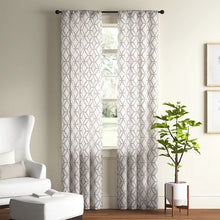 Load image into Gallery viewer, Corvally Trellis Blackout Thermal Rod Pocket Curtain Panels, 52 x 95 (Set of 2)
