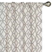 Load image into Gallery viewer, Corvally Trellis Blackout Thermal Rod Pocket Curtain Panels, 52 x 95 (Set of 2)
