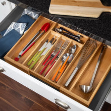 Load image into Gallery viewer, Cory Adjustable Flatware &amp; Kitchen Utensils Drawer Organizer
