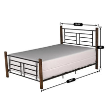Load image into Gallery viewer, Cottleville Metal Wood Posts Standard Bed 4373RR
