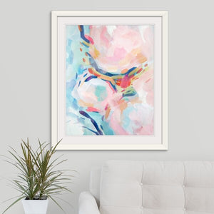 32" H x 27" W x 1" D   Multi-Color 'Cotton Candy I' - Painting Print (set of 2) 1621AH
