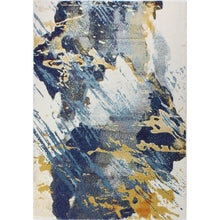 Load image into Gallery viewer, Coughlin Ivory/Blue/Gold Area Rug 6427RR

