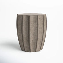 Load image into Gallery viewer, Coulver 17.7&#39;&#39; Tall Concrete Abstract End Table
