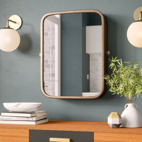 Farmhouse/Country Distressed Accent Mirror Copper(2532RR)