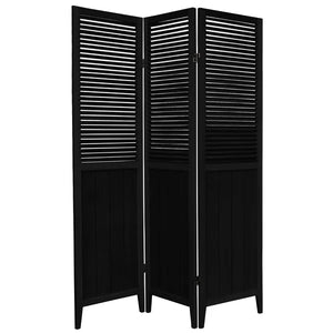 Courtney Solid Wood Folding Room Divider, 3 panels