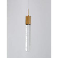 Load image into Gallery viewer, Couto 1 - Light Single Rectangle Pendant with Crystal Accents
