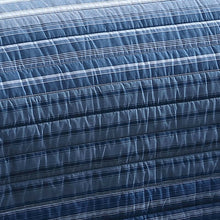Load image into Gallery viewer, Coveside Blue Standard Cotton 136 TC Reversible 2 Piece Quilt Set B69 311
