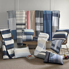 Load image into Gallery viewer, Coveside Blue Standard Cotton 136 TC Reversible 2 Piece Quilt Set B69 311
