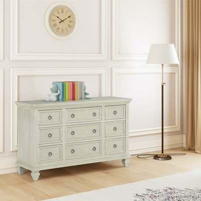 Gray Crabtree 9 Drawer Dresser