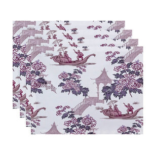 Crader China Old 18" Purple Placemat - Set of 4 (1504ND)