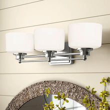 Load image into Gallery viewer, Craig 3 - Light Dimmable Polished Chrome Vanity Light

