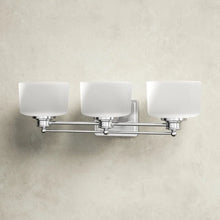 Load image into Gallery viewer, Craig 3 - Light Dimmable Polished Chrome Vanity Light
