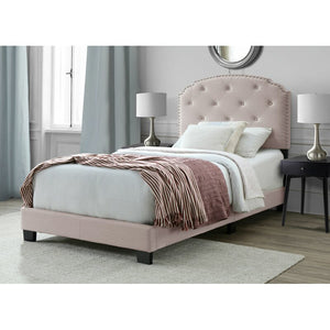 Twin Blush Craighead Tufted Upholstered Low Profile Standard Bed  6578RR