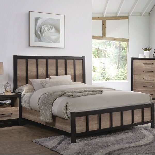 Creger Standard Bed Queen Black 3177RR-2 boxes
