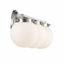 Load image into Gallery viewer, Brushed Nickel Crestmont 3-Light Dimmable Vanity Light MRM1687
