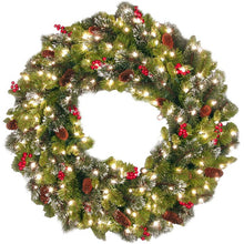 Load image into Gallery viewer, Crestwood 36&quot; Lighted Wreath 36&quot; H x 36&quot; W x 5&quot; D Green #2559HW
