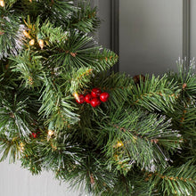 Load image into Gallery viewer, Crestwood Faux Lighted Wreath, 36&quot; H x 36&quot; W x 5&quot; D
