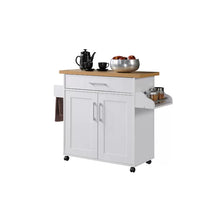 Load image into Gallery viewer, Crisfield 44.875&#39;&#39; Wide Rolling Kitchen Cart
