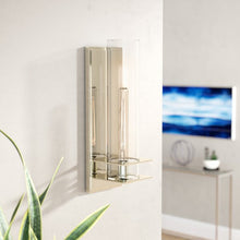 Load image into Gallery viewer, Polished Nickel Crivello 1-Light Sconce 1678AH
