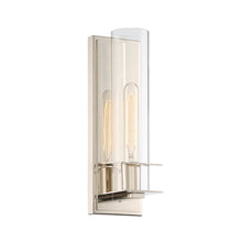 Load image into Gallery viewer, Polished Nickel Crivello 1-Light Sconce 1678AH
