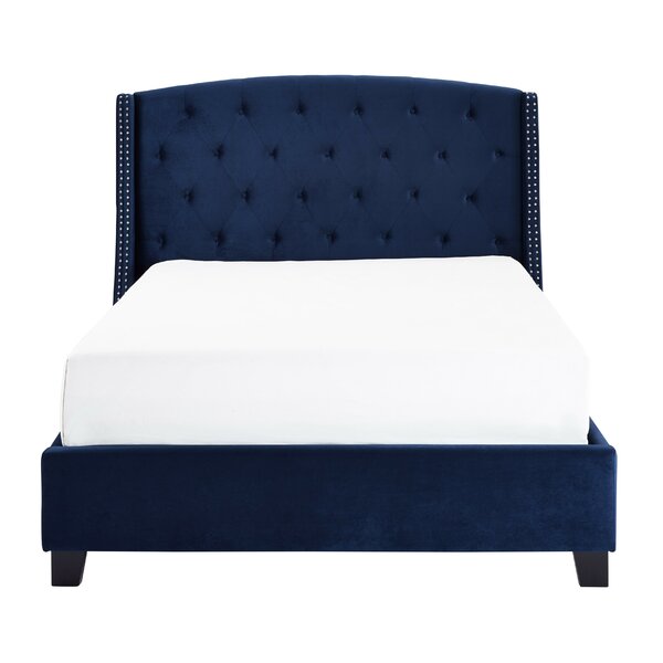 Croce Tufted Headboard/Footboard King Blue 3521RR
