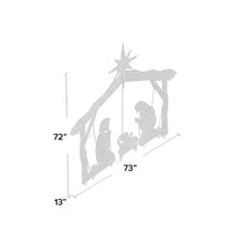 Load image into Gallery viewer, Crystal Nativity Christmas Decoration Lighted Display 7764RR
