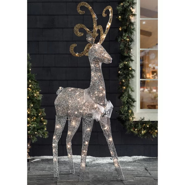 Crystal Standing Deer Christmas Decoration Lighted Display