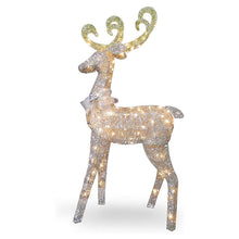Load image into Gallery viewer, Crystal Standing Deer Christmas Decoration Lighted Display
