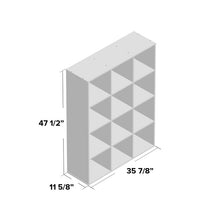Load image into Gallery viewer, Espresso Cubeicals 47.56&quot; H x 35.91&quot; W Cube Bookcase (SB1408)
