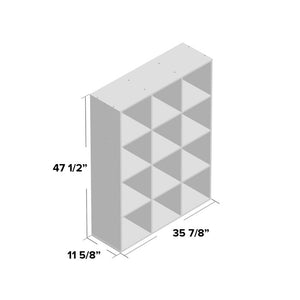 Espresso Cubeicals 47.56" H x 35.91" W Cube Bookcase (SB1408)