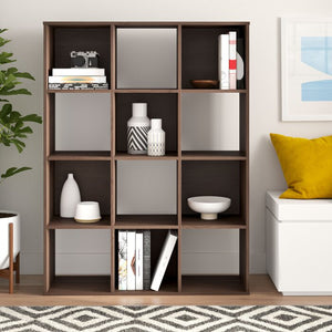 Espresso Cubeicals 47.56" H x 35.91" W Cube Bookcase (SB1408)