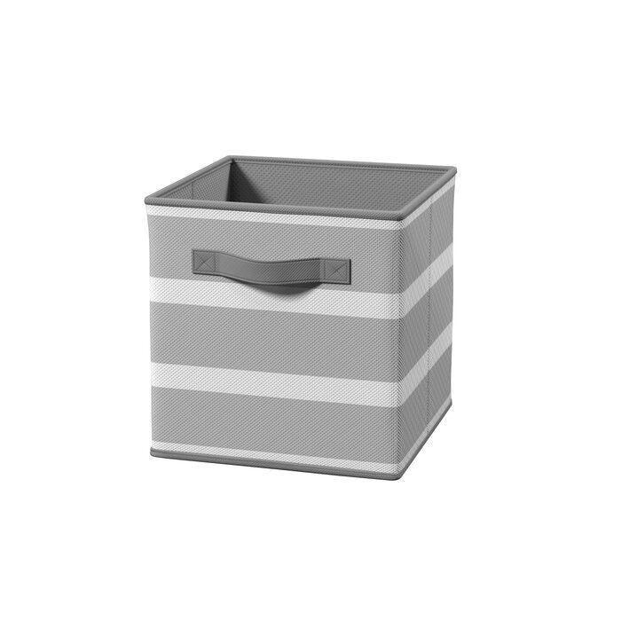 Cubeicals Stripe Fabric Cube Grey - set of 2 (1604ND)