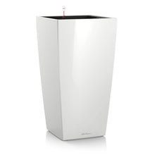 Load image into Gallery viewer, 16&quot; H x 9&quot; W x 9&quot; D White Cubico Self-Watering Plastic Pot Planter 7291
