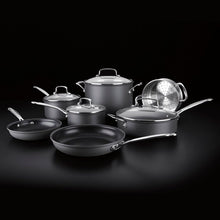 Load image into Gallery viewer, 8; 10 W , 1.5 , 8 , 3&quot; Cuisinart 11 Pieces Non Stick Stainless Steel Cookware Set
