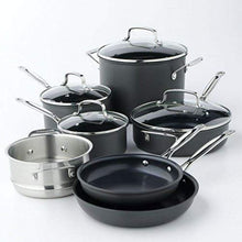 Load image into Gallery viewer, 8; 10 W , 1.5 , 8 , 3&quot; Cuisinart 11 Pieces Non Stick Stainless Steel Cookware Set
