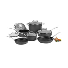 Load image into Gallery viewer, 8; 10 W , 1.5 , 8 , 3&quot; Cuisinart 11 Pieces Non Stick Stainless Steel Cookware Set
