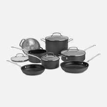 Load image into Gallery viewer, 8; 10 W , 1.5 , 8 , 3&quot; Cuisinart 11 Pieces Non Stick Stainless Steel Cookware Set
