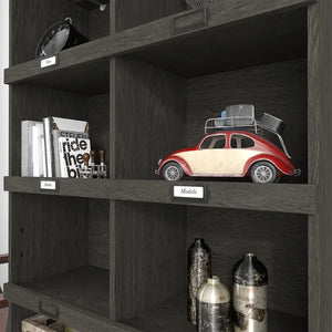Dark Gray Oak Cully 61.8'' H x 33'' W Cube Bookcase