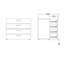 Load image into Gallery viewer, Culpeper 4 Drawer 31.57&#39;&#39; W Dresser MRM3567
