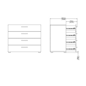 Culpeper 4 Drawer 31.57'' W Dresser MRM3567