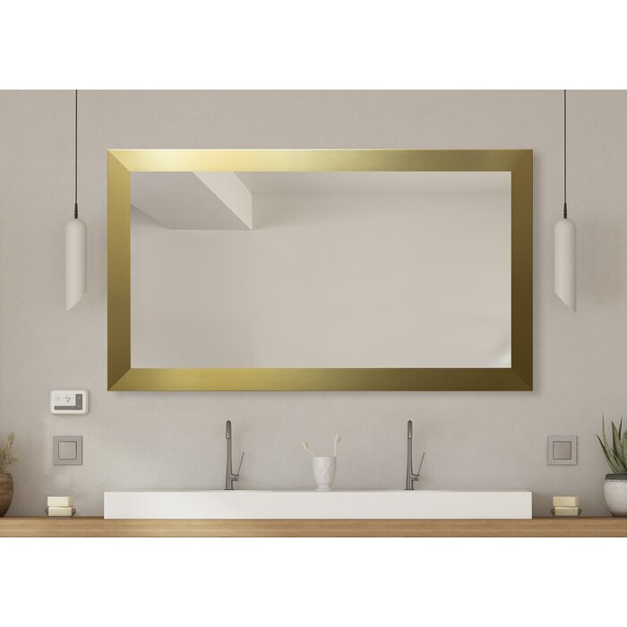 Culpeper Rectangle Wood Wall Mirror