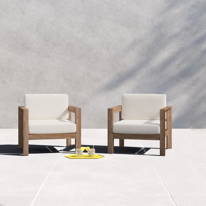 Cureton Outdoor Patio Chair with Cushions Salvage Co Fishers
